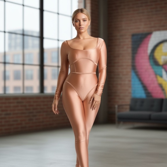 Women Binding Contrast Bodycon Sexy Cute Jumpsuit Catsuit Mocha
New - Picture 2 of 7